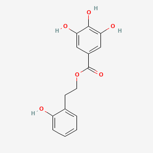 molecular formula C15H14O6 B10841755 2-Hydroxyphenethyl 3,4,5-trihydroxybenzoate 