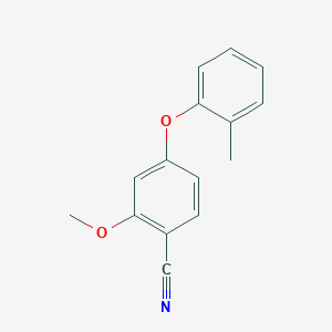 molecular formula C15H13NO2 B10841814 2-Methoxy-4-(o-tolyloxy)benzonitrile 