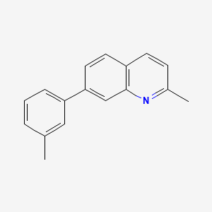 molecular formula C17H15N B10841920 2-Methyl-7-m-tolylquinoline 