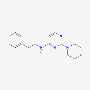 molecular formula C16H20N4O B10841931 2-morpholino-N-phenethylpyrimidin-4-amine 