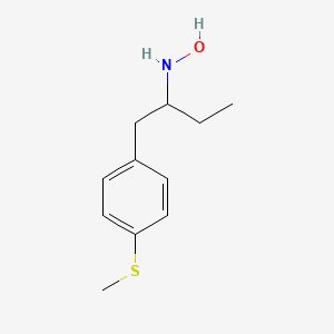 molecular formula C11H17NOS B10842036 2-N-Hydroxyamino-1-(4-methylthiophenyl)butane 