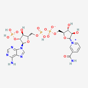 molecular formula C21H28N7O17P3 B10842053 2'-Monophosphoadenosine 5'-diphosphoribose 