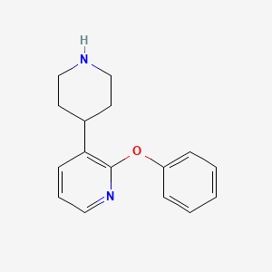 molecular formula C16H18N2O B10842067 2-Phenoxy-3-(piperidin-4-yl)pyridine 