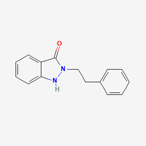 molecular formula C15H14N2O B10842069 2-Phenethyl-1,2-dihydro-indazol-3-one 