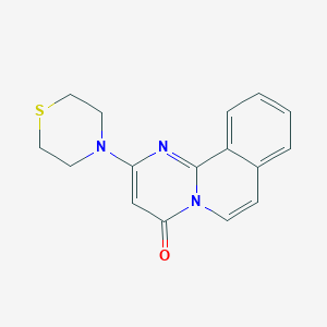 molecular formula C16H15N3OS B10842105 2-Thiomorpholin-4-yl-pyrido[1,2-a]pyrimidin-4-one 