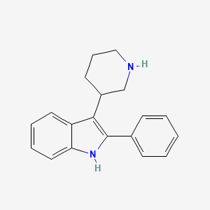 molecular formula C19H20N2 B10842108 2-Phenyl-3-piperidin-3-yl-1H-indole 