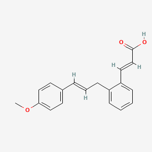 molecular formula C19H18O3 B10842168 3-(2-(4-Methoxycinnamyl)phenyl)acrylic acid 