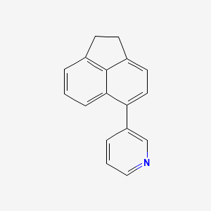 molecular formula C17H13N B10842179 3-(1,2-Dihydroacenaphthylen-5-yl)pyridine 