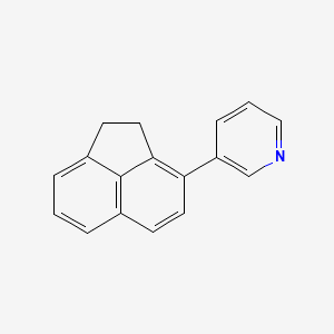 molecular formula C17H13N B10842182 3-(1,2-Dihydroacenaphthylen-3-yl)pyridine 