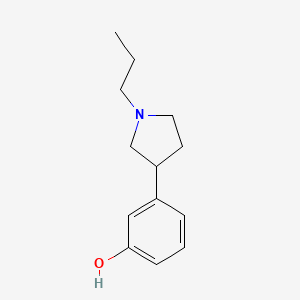 molecular formula C13H19NO B10842191 3-(1-Propyl-pyrrolidin-3-yl)-phenol 