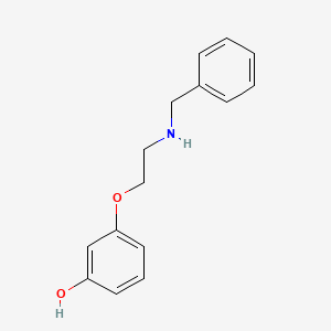 molecular formula C15H17NO2 B10842200 3-[2-(Benzylamino)ethoxy]phenol CAS No. 129689-29-8