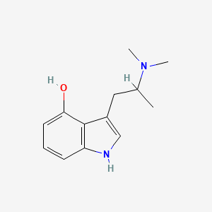 molecular formula C13H18N2O B10842231 3-(2-Dimethylamino-propyl)-1H-indol-4-ol 