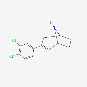 molecular formula C13H13Cl2N B10842300 3-(3,4-Dichlorophenyl)-2-nortropene 