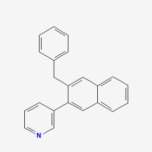 molecular formula C22H17N B10842326 3-(3-Benzylnaphthalen-2-yl)pyridine 