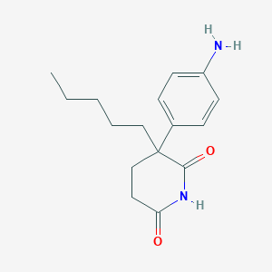 3-(4-Amino-phenyl)-3-pentyl-piperidine-2,6-dione