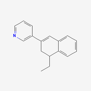 3-(4-Ethyl-3,4-dihydronaphthalen-2-yl)pyridine