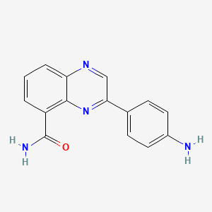 3-(4-Aminophenyl)quinoxaline-5-carboxamide