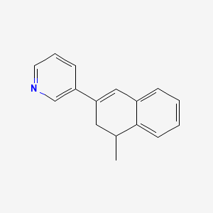 molecular formula C16H15N B10842462 3-(4-Methyl-3,4-dihydronaphthalen-2-yl)pyridine 