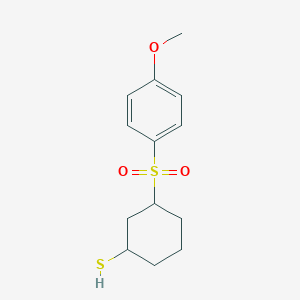 3-(4-Methoxy-benzenesulfonyl)-cyclohexanethiol