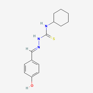 molecular formula C14H19N3OS B10843576 4-(4-Cyclohexylthiosemicarbazono)methyl-phenol 