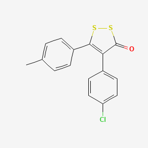 molecular formula C16H11ClOS2 B10843580 4-(4-Chlorophenyl)-5-p-tolyl-3H-1,2-dithiol-3-one 