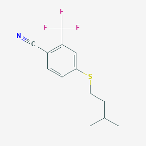 4-(Isopentylthio)-2-(trifluoromethyl)benzonitrile