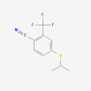 4-(Isopropylthio)-2-(trifluoromethyl)benzonitrile