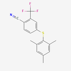 4-(Mesitylthio)-2-(trifluoromethyl)benzonitrile