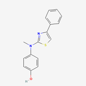 4-(Methyl(4-phenylthiazol-2-yl)amino)phenol