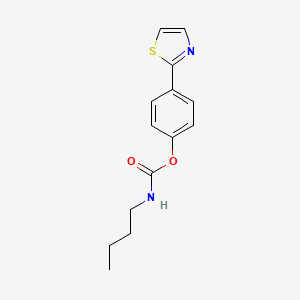 molecular formula C14H16N2O2S B10843805 4-(Thiazol-2-yl)phenyl butylcarbamate 