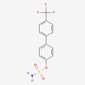 molecular formula C13H10F3NO3S B10843821 4''-(Trifluoromethyl)-4-biphenylyl sulfamate 