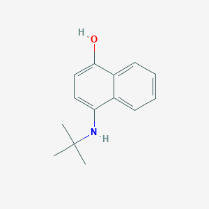 molecular formula C14H17NO B10843823 4-(Tert-butylamino)naphthalen-1-ol 