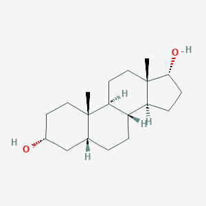 molecular formula C₁₉H₃₂O₂ B108439 5β-雄甾烷-3α,17α-二醇 CAS No. 5856-10-0
