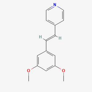 molecular formula C15H15NO2 B10843935 4-[2-(3,5-Dimethoxy-phenyl)-vinyl]-pyridine 