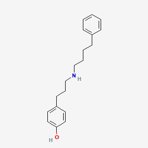 molecular formula C19H25NO B10843963 4-[3-(4-Phenyl-butylamino)-propyl]-phenol 