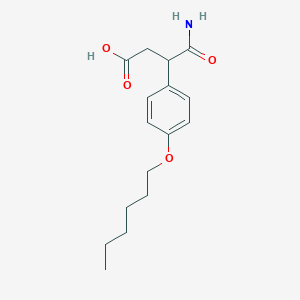 molecular formula C16H23NO4 B10844061 3-(4-Hexyloxy-phenyl)-succinamic acid 