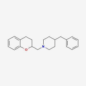 molecular formula C22H27NO B10844064 4-Benzyl-1-chroman-2-ylmethyl-piperidine 