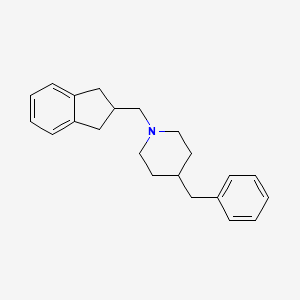 molecular formula C22H27N B10844091 4-Benzyl-1-indan-2-ylmethyl-piperidine 