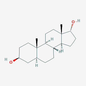 molecular formula C₁₉H₃₂O₂ B108441 5α-雄甾烷-3β,17α-二醇 CAS No. 5856-11-1