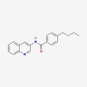 molecular formula C20H20N2O B10844139 4-butyl-N-(quinolin-3-yl)benzamide 