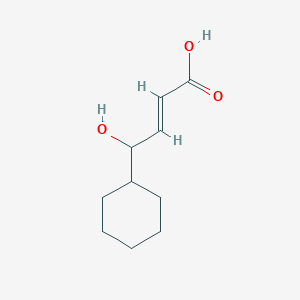 molecular formula C10H16O3 B10844170 4-Cyclohexyl-4-hydroxy-but-2-enoic acid 