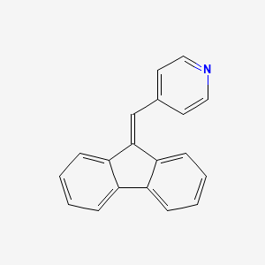 molecular formula C19H13N B10844209 4-Fluoren-9-ylidenemethyl-pyridine 