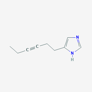 molecular formula C9H12N2 B10844214 4-Hex-3-ynyl-1H-imidazole 