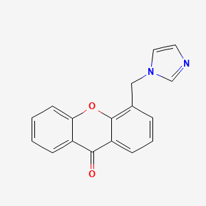 molecular formula C17H12N2O2 B10844291 4-Imidazol-1-ylmethylxanthen-9-one 