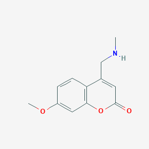 molecular formula C12H13NO3 B10844328 4-Methylaminomethyl-7-methoxycoumarin 