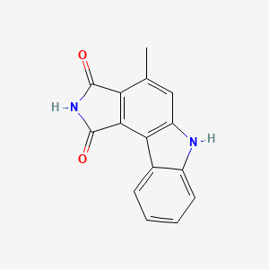 molecular formula C15H10N2O2 B10844350 4-methylpyrrolo[3,4-c]carbazole-1,3(2H,6H)-dione 