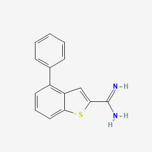 molecular formula C15H12N2S B10844368 4-Phenyl-benzo[b]thiophene-2-carboxamidine 