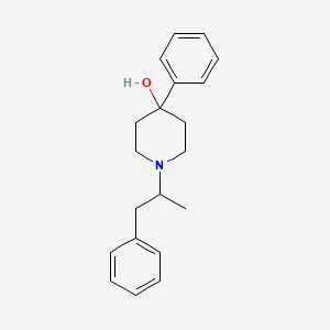 molecular formula C20H25NO B10844446 4-Phenyl-1-(1-phenylpropan-2-yl)piperidin-4-ol 