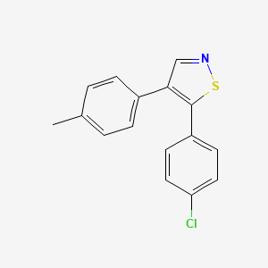 molecular formula C16H12ClNS B10844540 5-(4-Chlorophenyl)-4-p-tolylisothiazole 