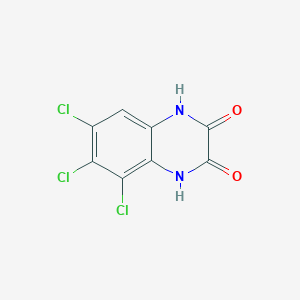 molecular formula C8H3Cl3N2O2 B10844617 5,6,7-Trichloro-1,4-dihydro-quinoxaline-2,3-dione 